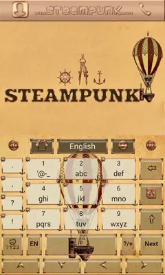 New Steampunk Keyboard android App screenshot 0