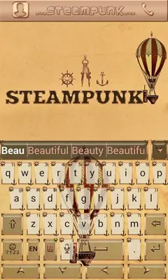 New Steampunk Keyboard android App screenshot 1