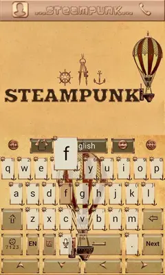 New Steampunk Keyboard android App screenshot 2