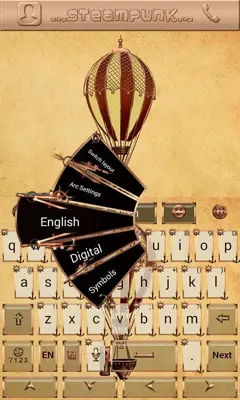 New Steampunk Keyboard android App screenshot 3